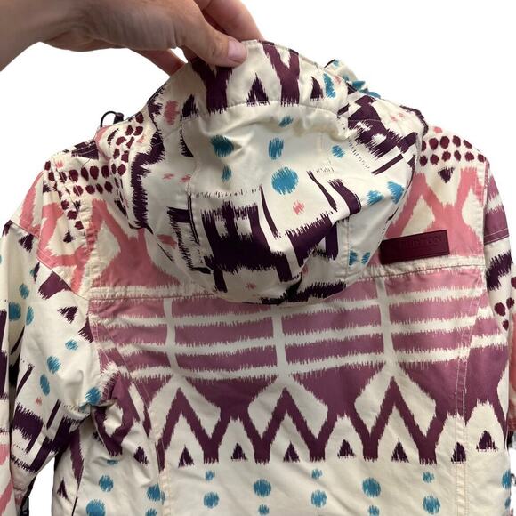 Burton Jacket Womens Small Pink Purple Blue Cream Ski Snowboard Da Nang Coat - Picture 7 of 13